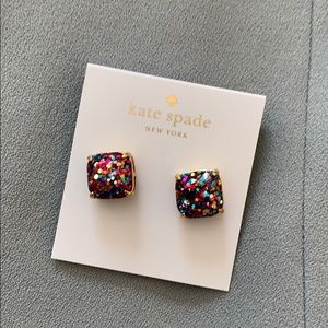 NWT Kate Spade confetti studs